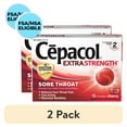 thumbnail image 1 of (2 pack) Cepacol Maximum Strength Sore Throat Drop Lozenges, Cherry, 16 Count, 1 of 4