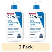 عبوة من 2 لوشن مرطب يومي للوجه والجسم من CeraVe للبشرة العادية إلى الجافة