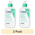 thumbnail image 1 of (2 pack) CeraVe Foaming Facial Cleanser for Normal to Oily Skin, 12 fl oz, 1 of 14