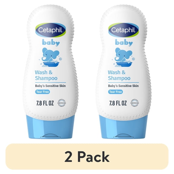 (2 pack) Cetaphil Baby Moisturizing Aloevera Body Wash and Shampoo, Organic Calendula, 7.8 fl oz
