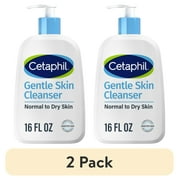 2 paquet Cetaphil Face Wash Hidrating Gentle Cleanser for Dry to Normal Sensible Skinn, 16 oz