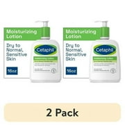 2 pack Cetaphil Moisturizing Face and Body Lotion for Normal to Dry Skin, Hydrating Fragrance Free, 16 fl oz