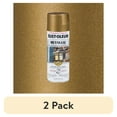 thumbnail image 1 of (2 pack) Champagne Bronze, Rust-Oleum Stops Rust Vintage Metallic Spray Paint-313142, 11 oz, 1 of 11