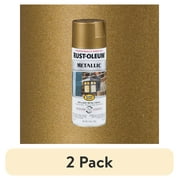 2 pack Champagne Bronze, Rust-Oleum Stops Rust Vintage Metallic Spray Paint-313142, 11 oz