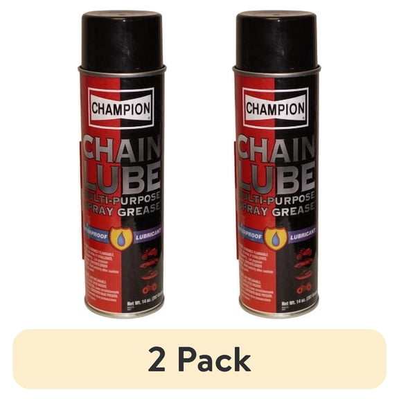 (2 pack) Champion Chain Lube Machine & Tool Lubricant 49981 Lithium Grease Can, 1" x 1" x 1" - Black (1 Pack)