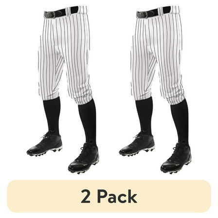 (2 pack) Champro Triple Crown Pinstripe Knicker Baseball Pants