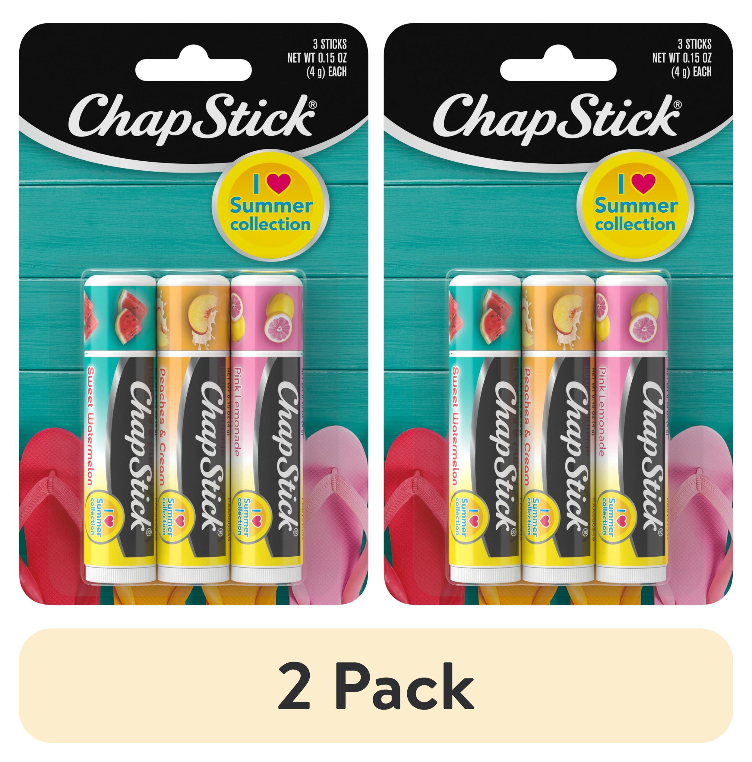 (2 pack) ChapStick I Love Summer Collection Lip Balm Variety Pack, 0.15 Oz, 3 Pack