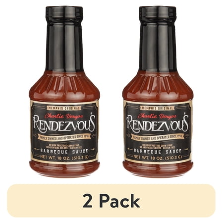 (2 pack) Charlie Vergos Rendezvous Barbecue Sauce, 18.9 oz