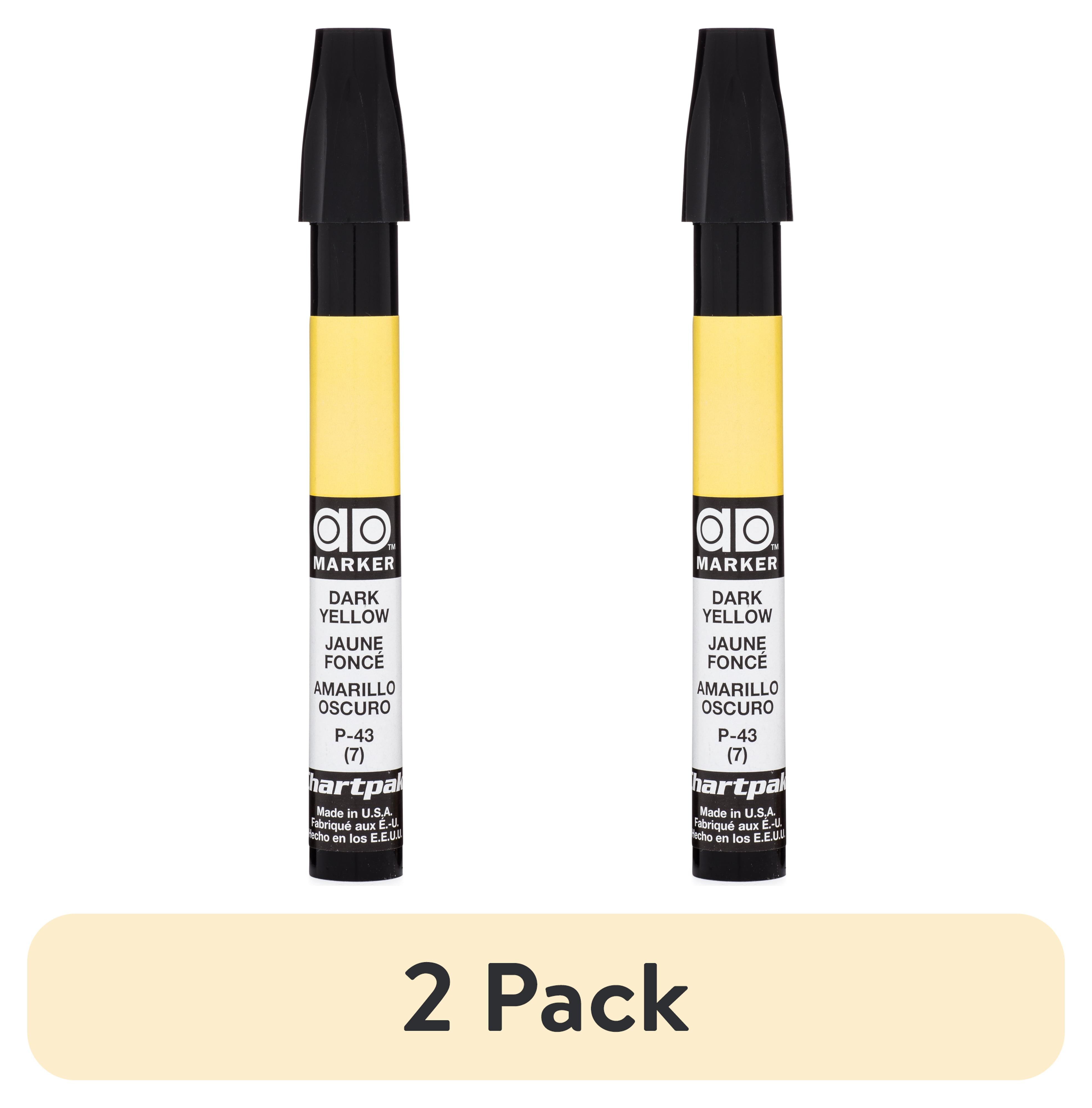 (2 pack) Chartpak Ad Marker, Dark Yellow - Walmart.com