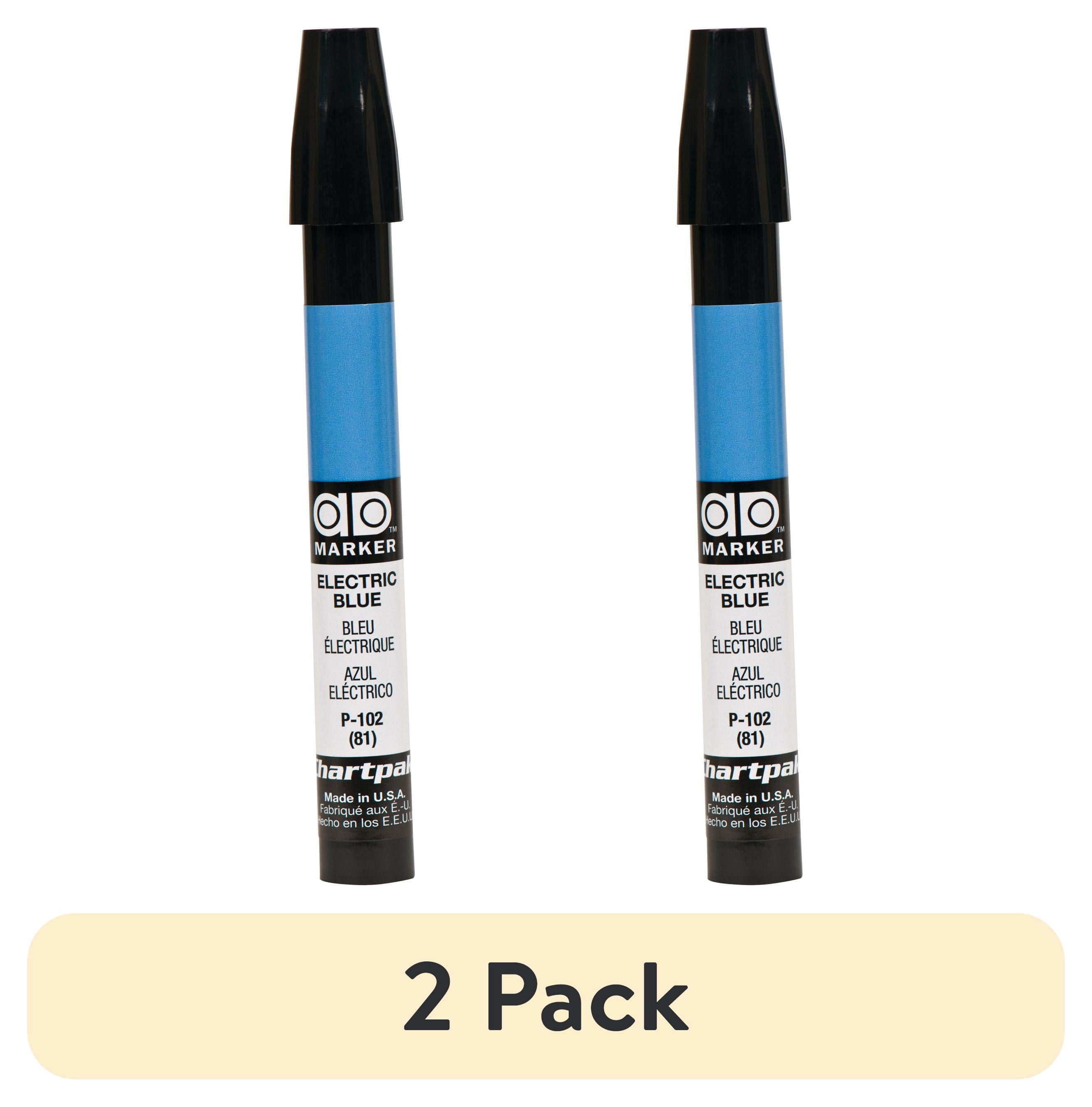 (2 pack) Chartpak Ad Marker, Electric Blue - Walmart.com