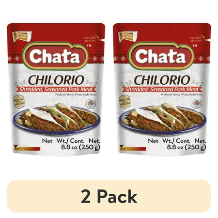 (2 pack) Chata Chilorio Pork Pouch, 8.8 oz, Pack of 1