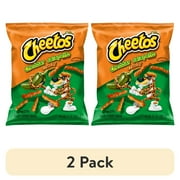 (2 pack) Cheetos Crunchy Cheddar Jalapeno Cheese Puff Chips, 8.5oz Bag