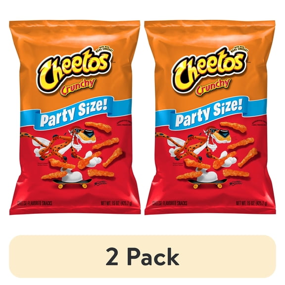 (2 pack) Cheetos Crunchy Cheese Flavored Snacks, 15 oz Bag