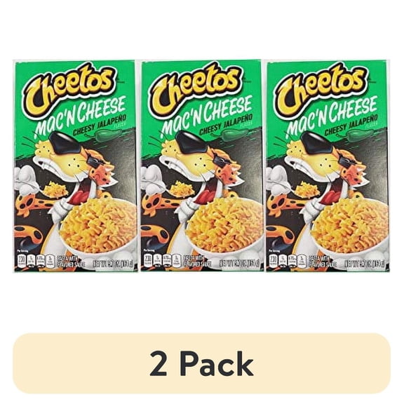 (2 pack) Cheetos Mac 'N Cheese 5.7 oz / 164 g, Cheesy Jalapeno, 3 Pack_AB