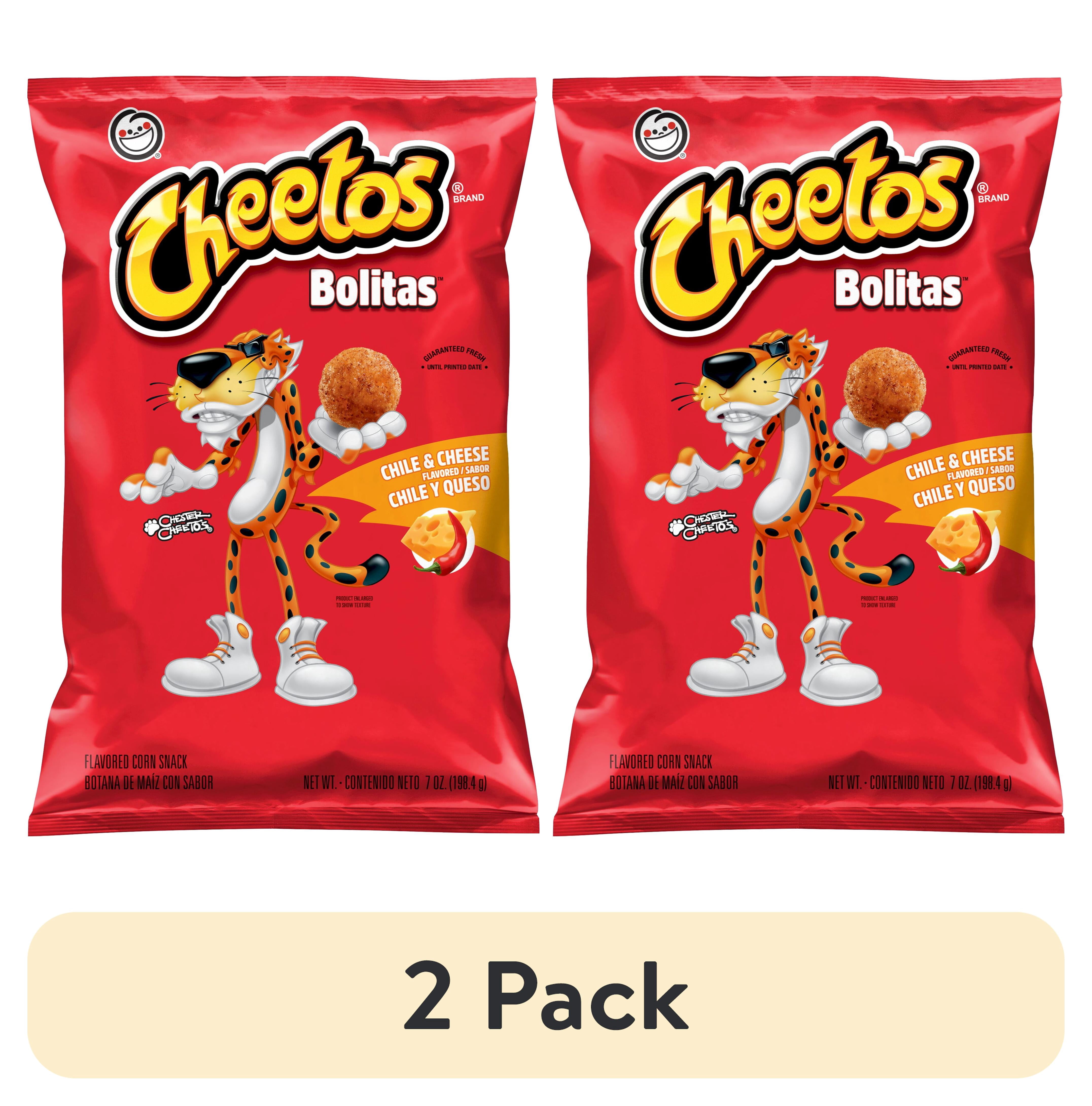 (2 pack) Cheetos Puffs, Bolitas Chile & Cheese, 7 oz Bag, Snack Chips