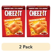 (2 pack) Cheez-It Buffalo Wing Cheese Crackers, Baked Snack Crackers, 12.4 oz