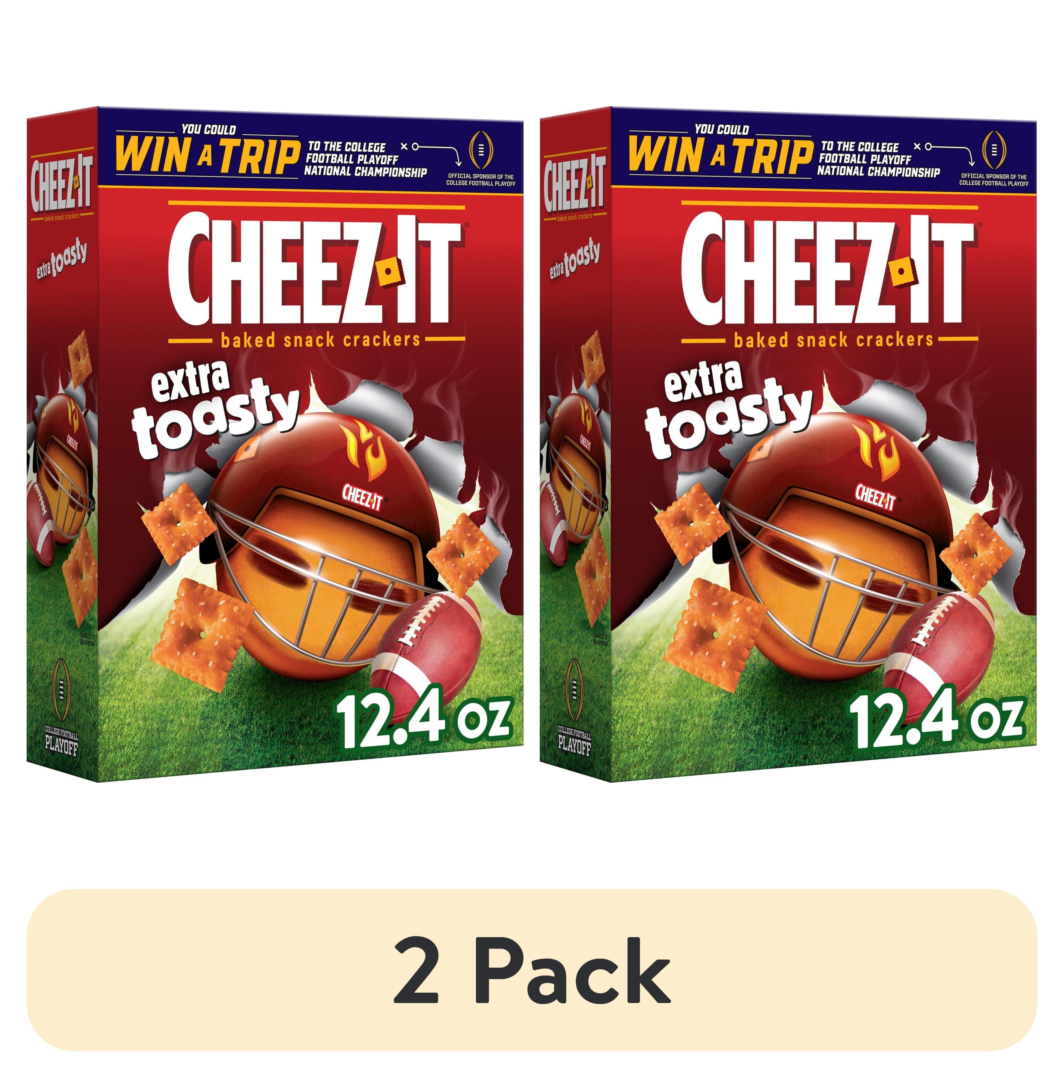 (2 pack) Cheez It Extra Toasty Cheese Crackers Baked Snack Crackers