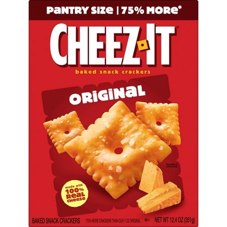 2 pack Cheez-It Original Cheese Crackers, Baked Snack Crackers, 12.4 oz