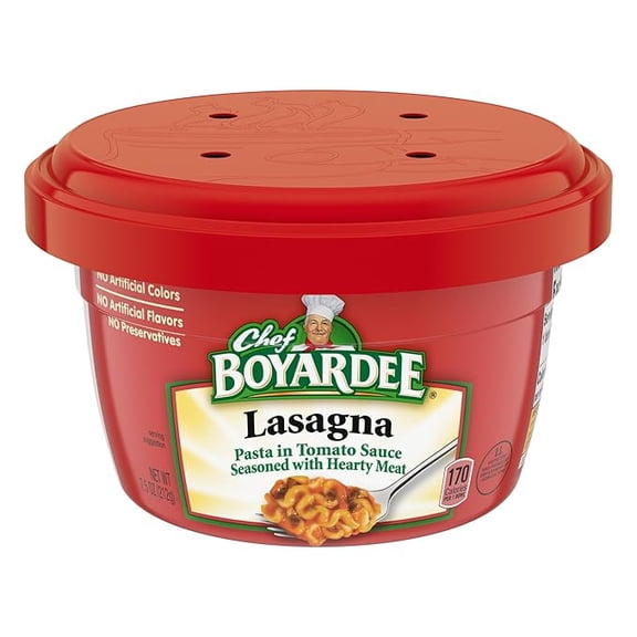 (2 pack) Chef Boyardee Lasagna Microwavable Bowl, 7.5 Oz Tub