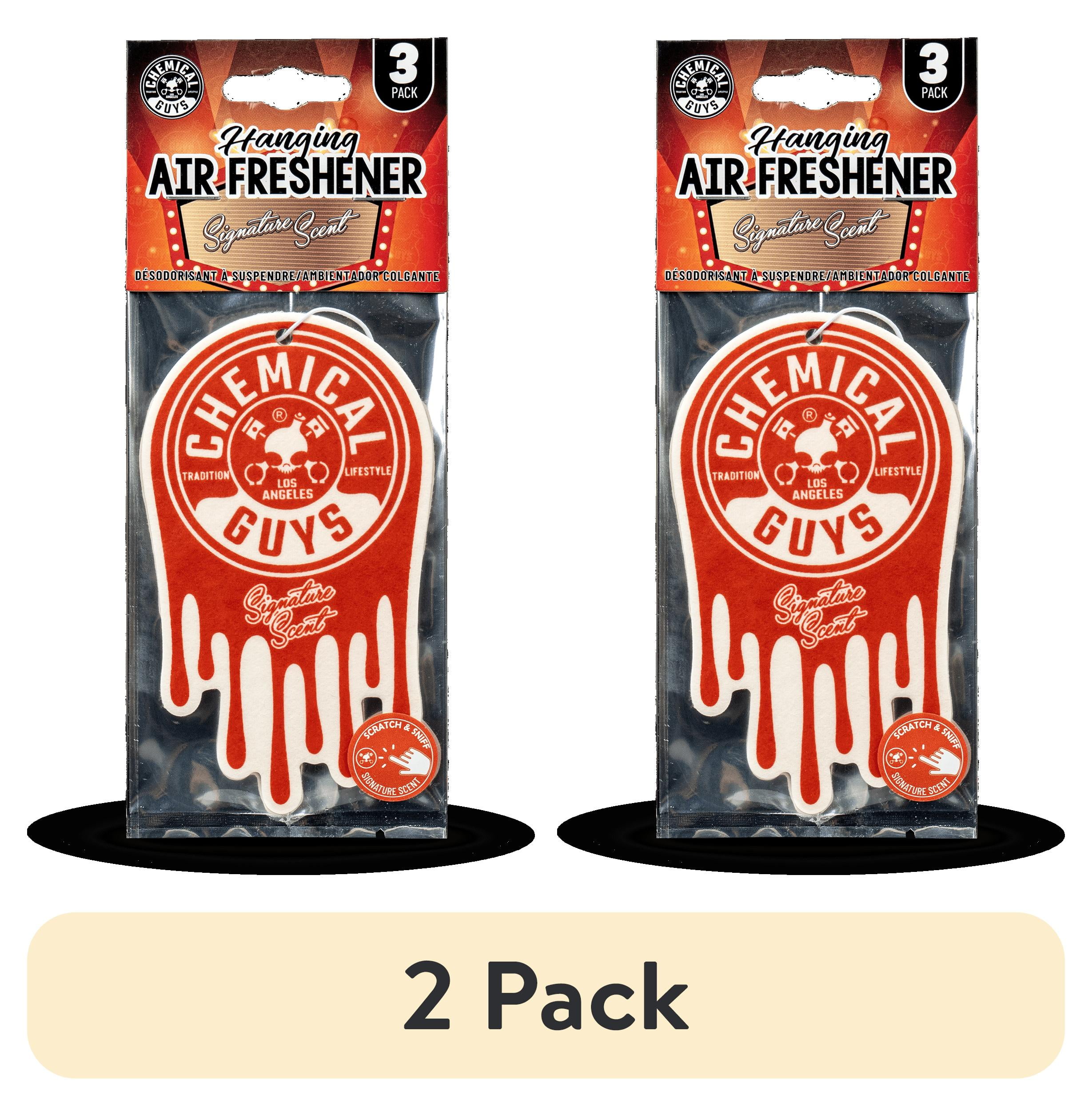 (2 pack) Chemical Guys Hanging Air Freshener 3-pack, Signature Scent