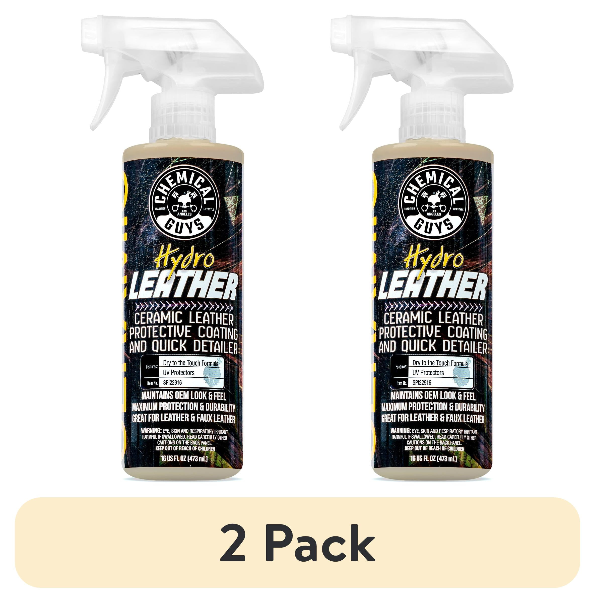 (2 pack) Chemical Guys SPI22916 HydroLeather Ceramic Leather Protective Coating & Quick Detailer