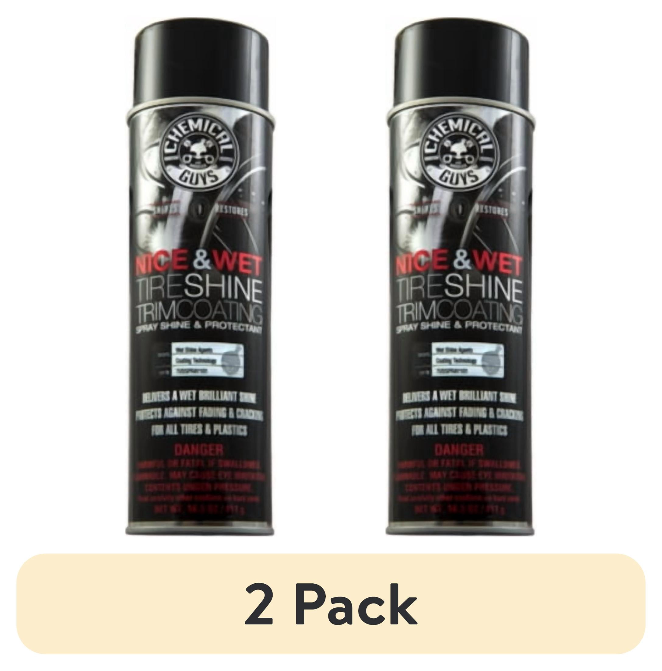 (2 pack) Chemical Guys Nice and Wet Tire Shine Protective Trim Coating Spray and Protectant