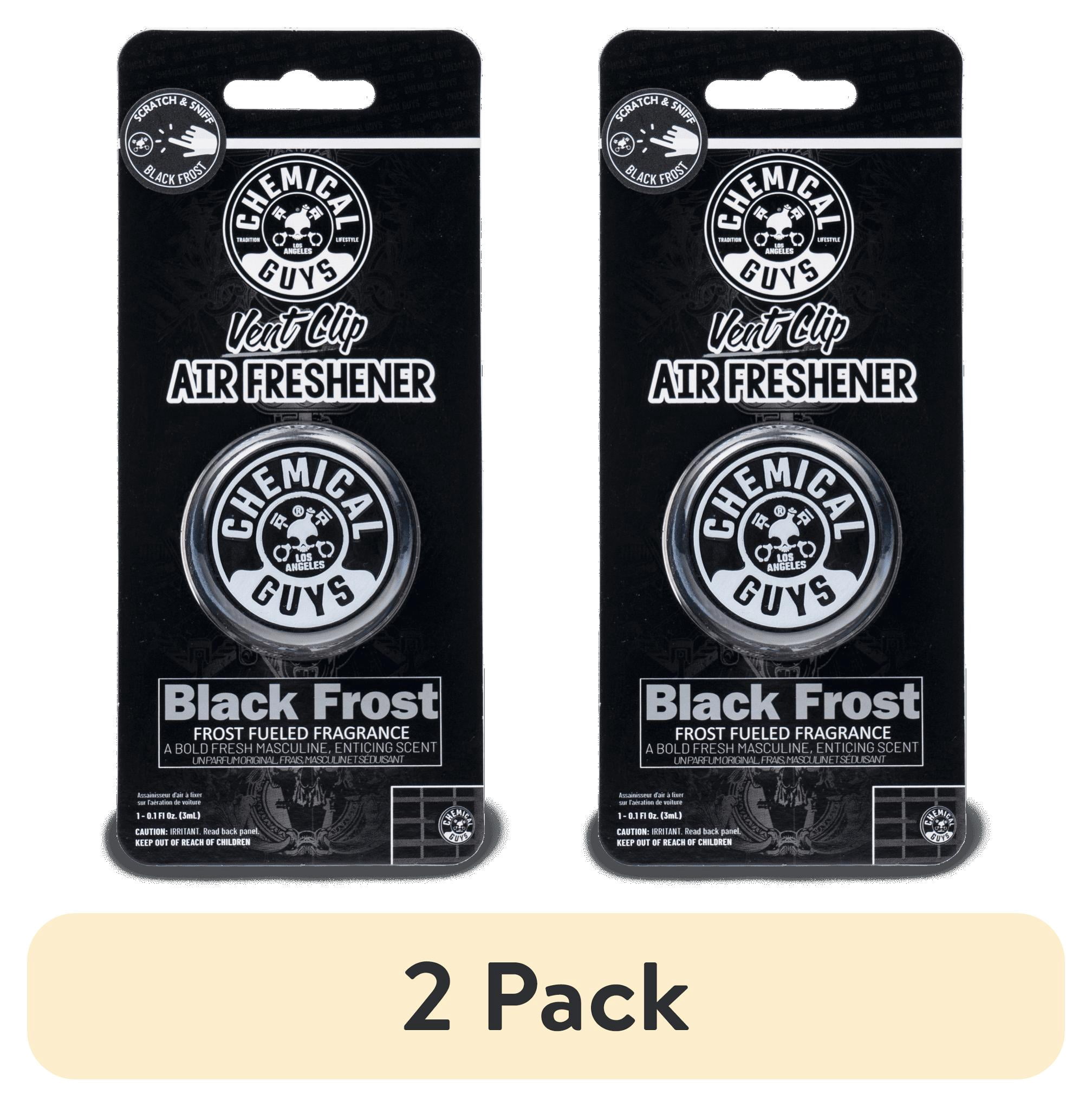 (2 pack) Chemical Guys Vent Clip Air Freshener Black Frost, 1 Clip