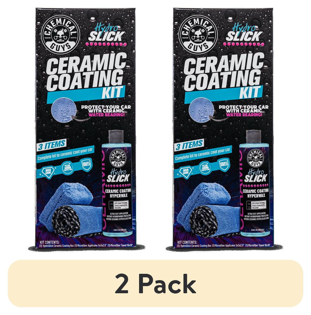 (2 pack) Chemical Guys WAC229KT HydroSlick Ceramic Coating Kit, includes Premium Microfiber Applicator and Towel