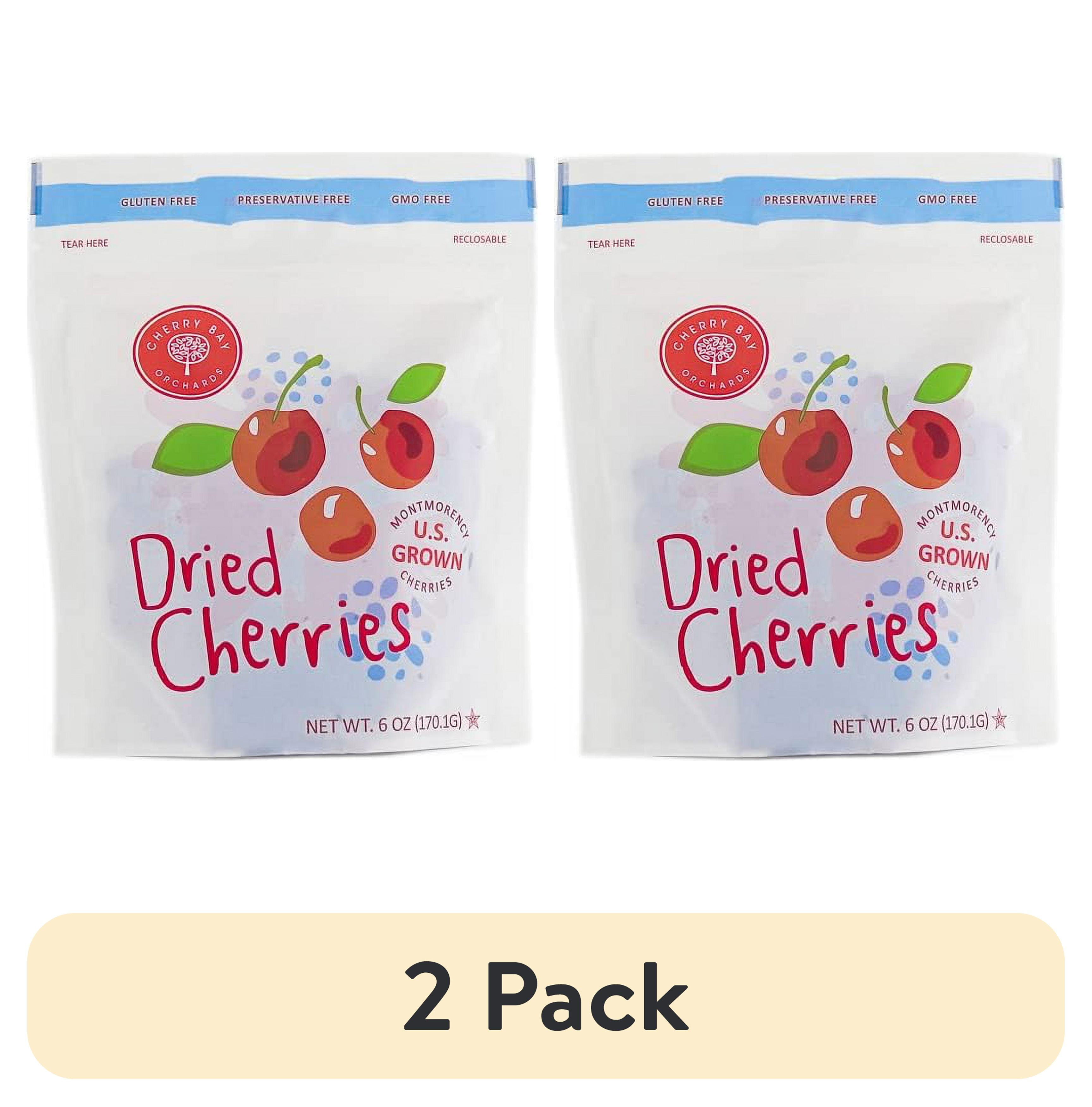 (2 pack) Cherry Bay Orchards Dried Montmorency Cherries, 6 Oz.