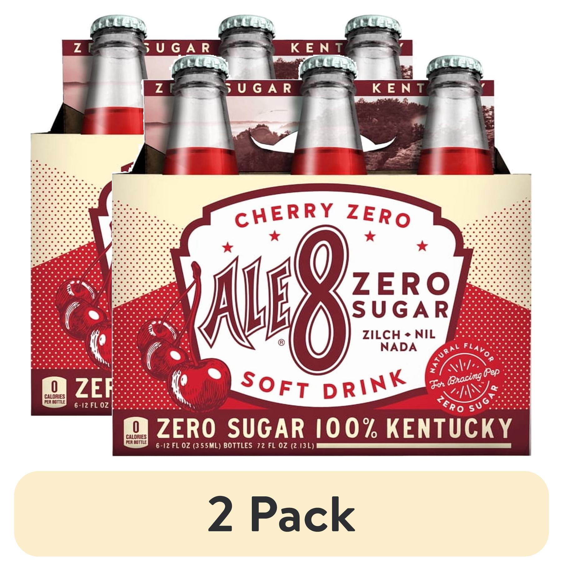 (2 pack) Cherry Zero Ale-8-one 6 Pack Glass
