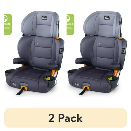 (2 pack) Chicco KidFit ClearTex Plus 2-in-1 Belt Positioning Booster Car Seat - Lilac (Purple), New