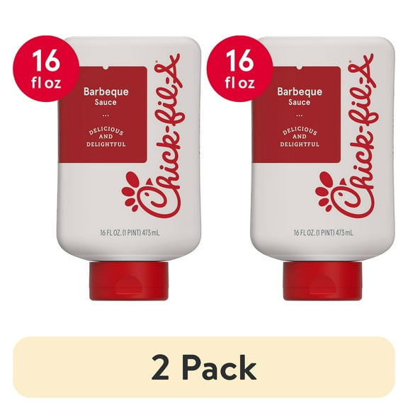 (2 pack) Chick-fil-A Barbeque Sauce, 16 fl oz Squeeze Bottle