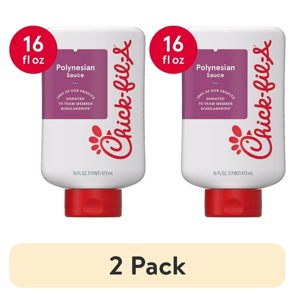 (2 pack) Chick-fil-A Polynesian Sauce, 16 fl oz Squeeze Bottle