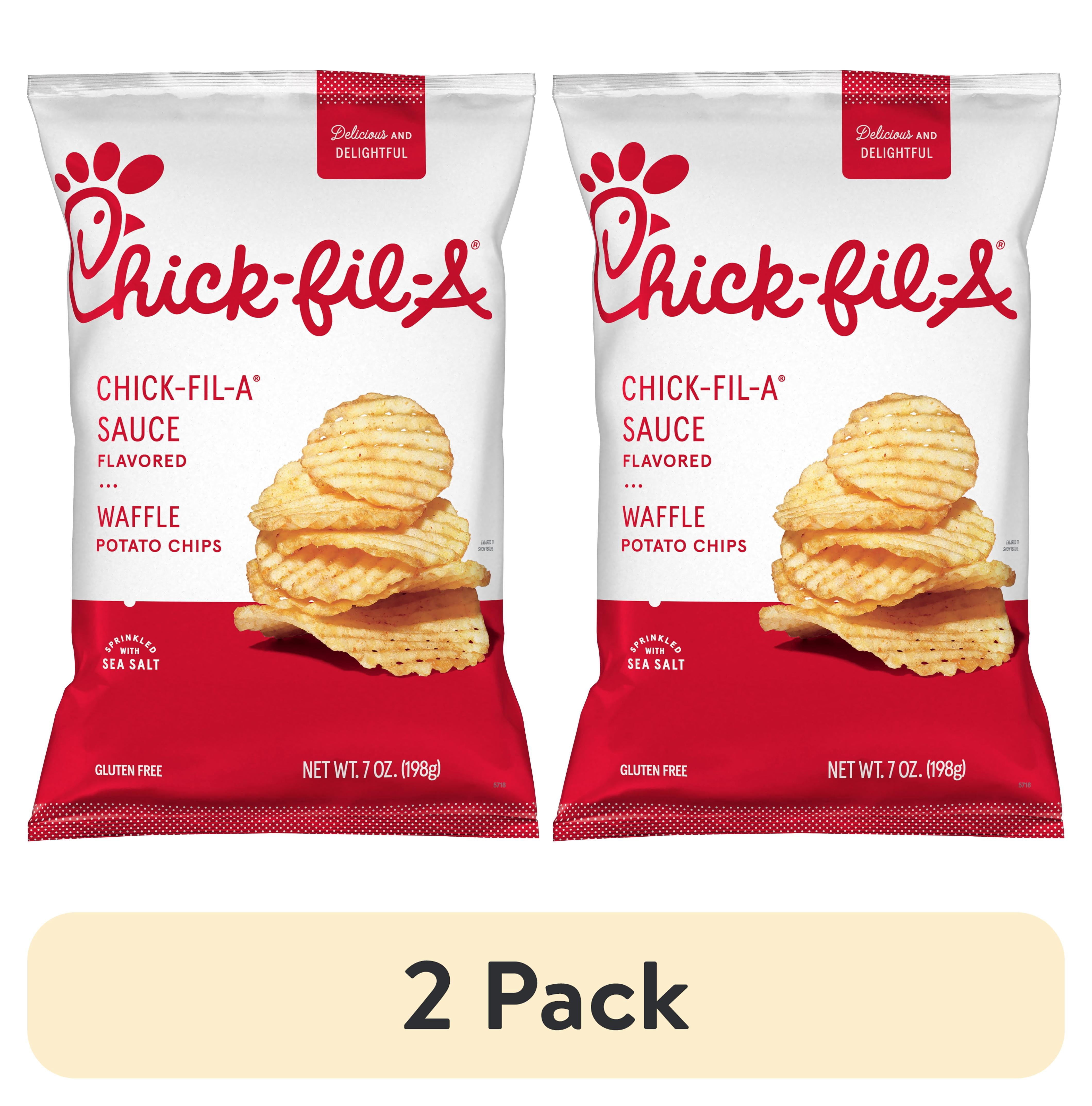 (2 pack) Chick-fil-A Sauce Waffle Potato Chips 7oz
