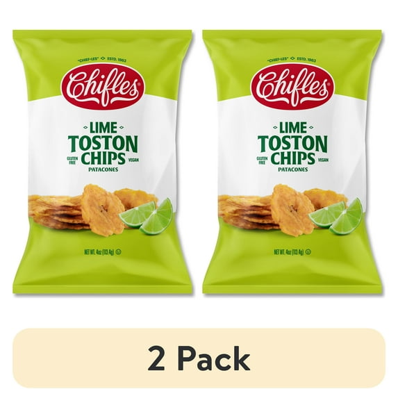 (2 pack) Chifles Tostones Limon Everyday Healthy Snack, Natural, Gluten Free, Nut Free, Vegan, Kosher 4oz