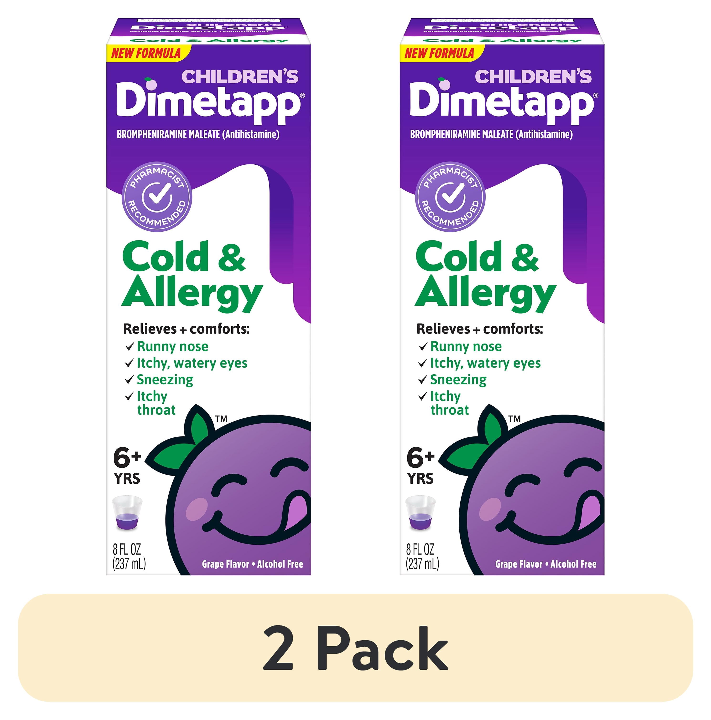 (2 pack) Children’s Dimetapp Cold & Allergy 8 Fl Oz