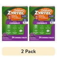 thumbnail image 1 of (2 pack) Children's Zyrtec 24 Hr 2.5 mg Allergy Chews for Ages 2+, Grape, 24 Count, 1 of 11