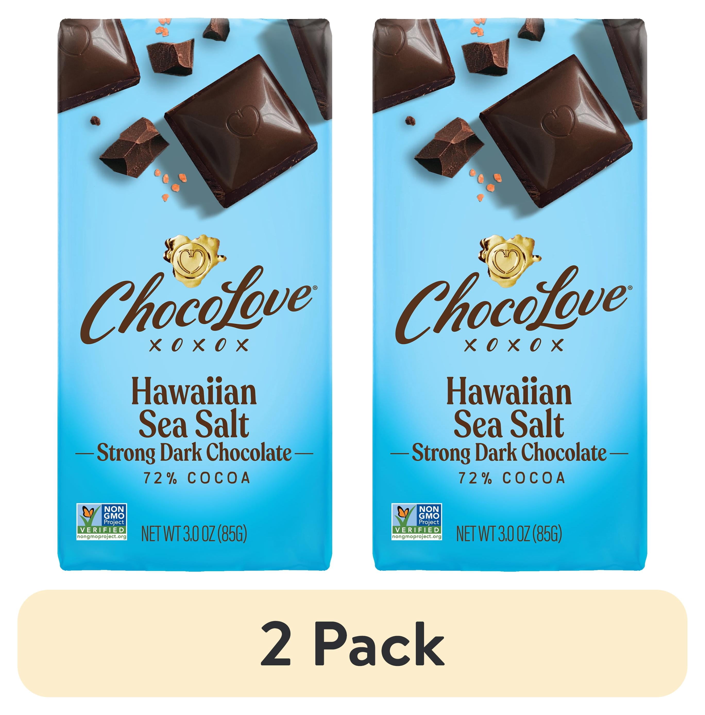 Chocolove, Dark Chocolate Salt Bar, 3oz, Hawaiian Sea Salt