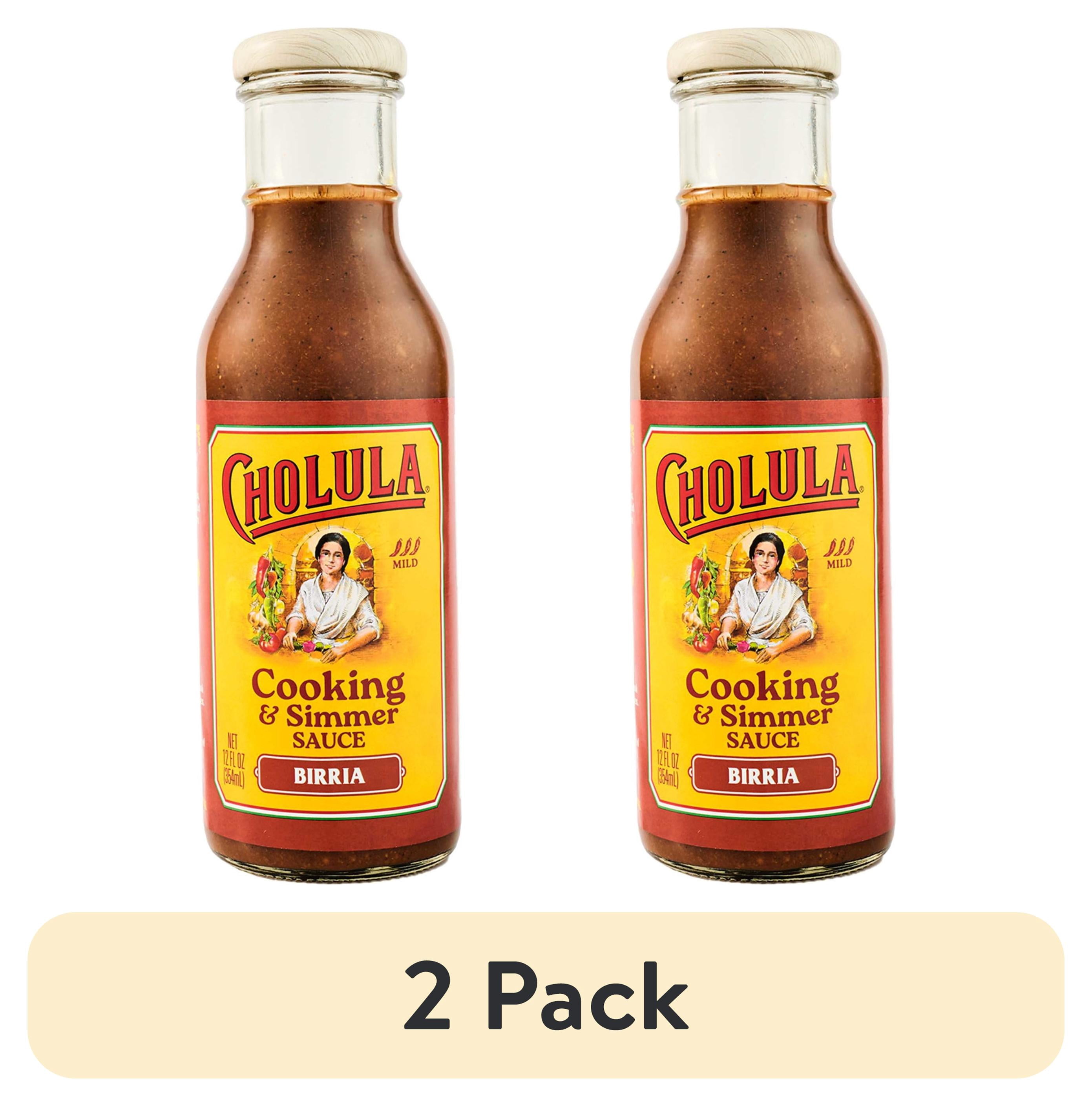 (2 pack) Cholula Birria Cooking & Simmer Sauce, 12.0 fl oz Bottle