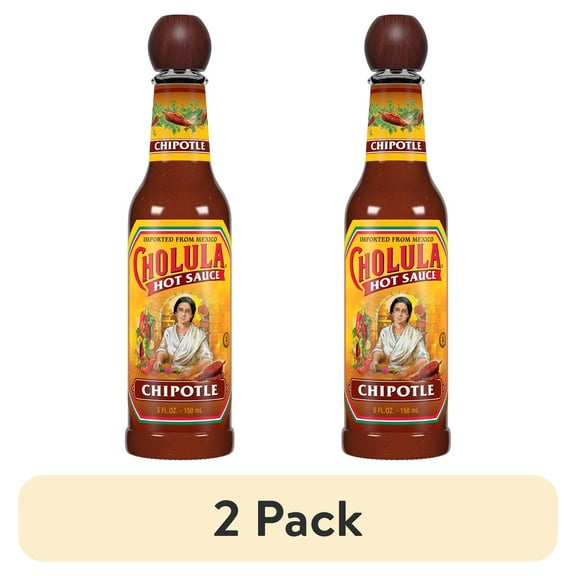 (2 pack) Cholula Chipotle Hot Sauce, 5.0 fl oz Bottle