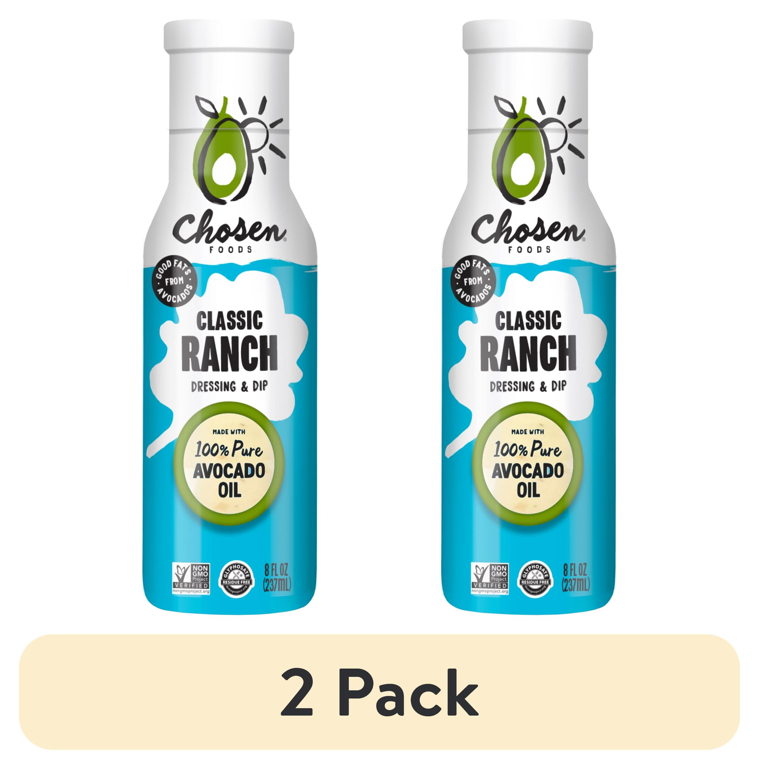 (2 pack) Chosen Foods Classic Ranch Dressing and Dip