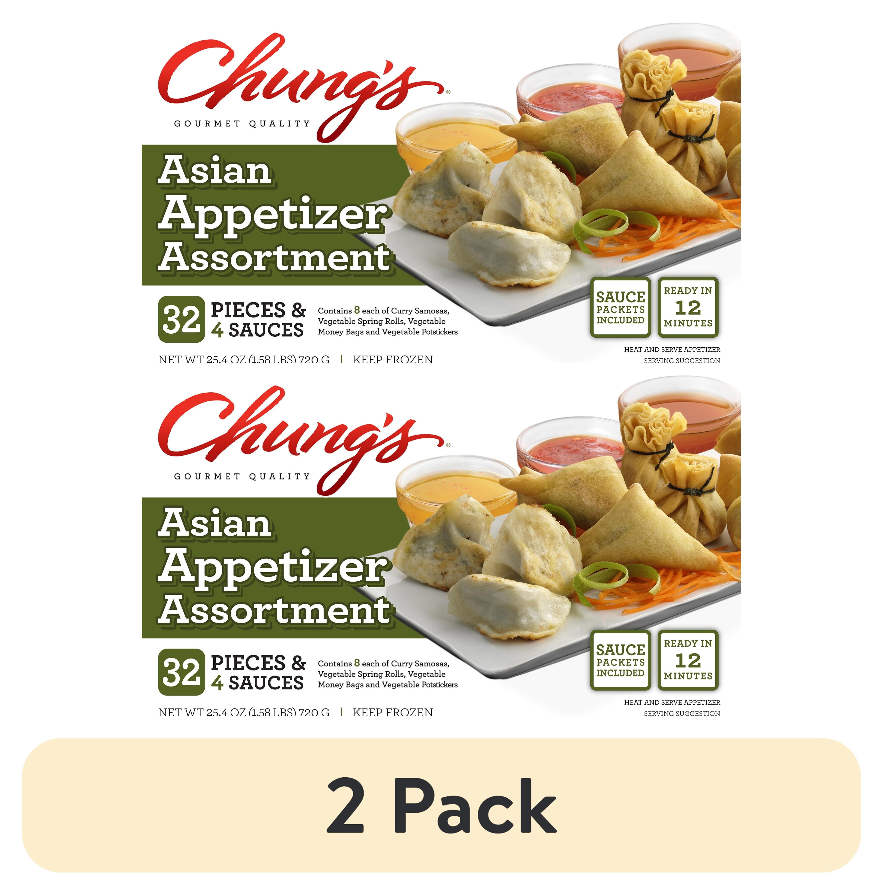 Chung's Asian Assorted Appetizers with Sauce Packets, 25.4 oz, 32