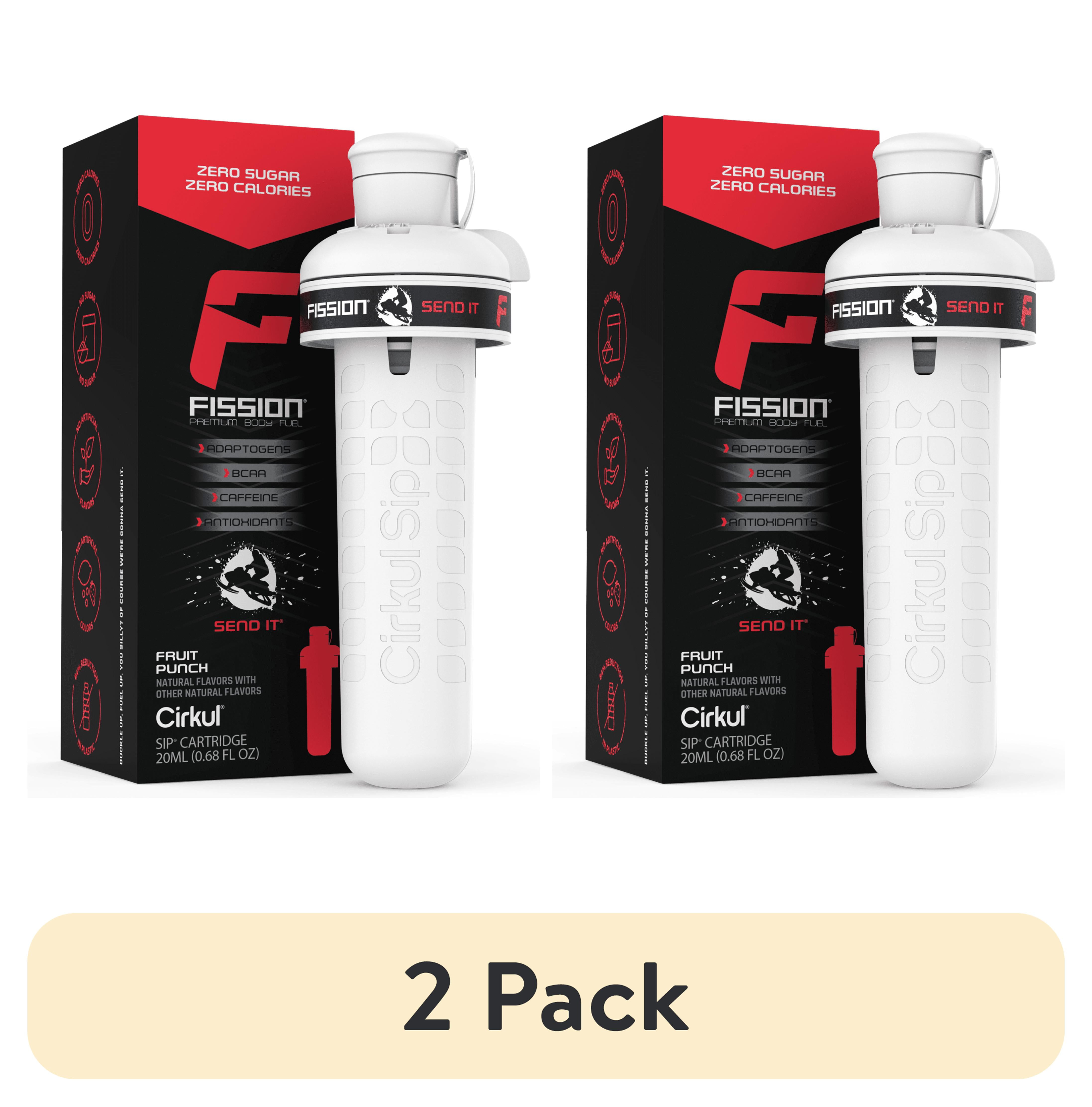 (2 pack) Cirkul Fission Send It Fruit Punch, Flavor Cartridge, Drink Mix, 1-Pack