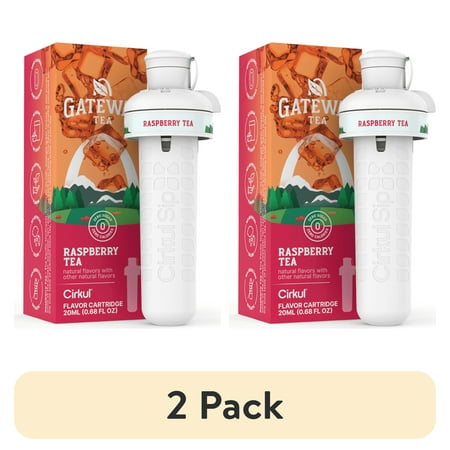 (2 pack) Cirkul Gateway Raspberry Tea Flavor Cartridge, Drink Mix, 1-Pack