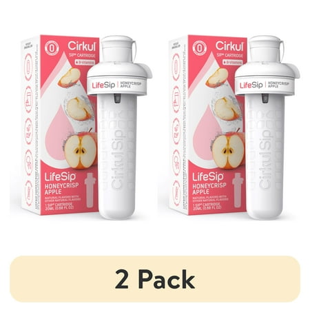 (2 pack) Cirkul LifeSip Honeycrisp Apple Flavor Cartridge, Drink Mix, 1-Pack