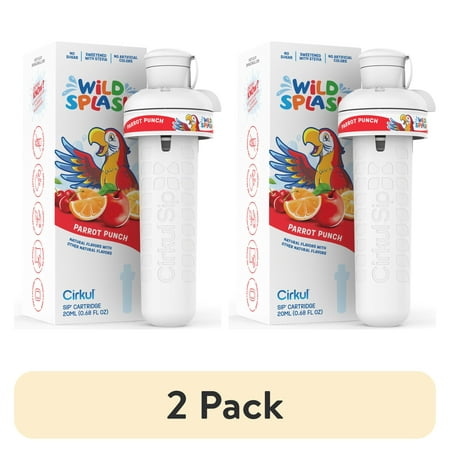 (2 pack) Cirkul Wild Splash Parrot Punch Flavor Cartridge, Drink Mix, 1-Pack
