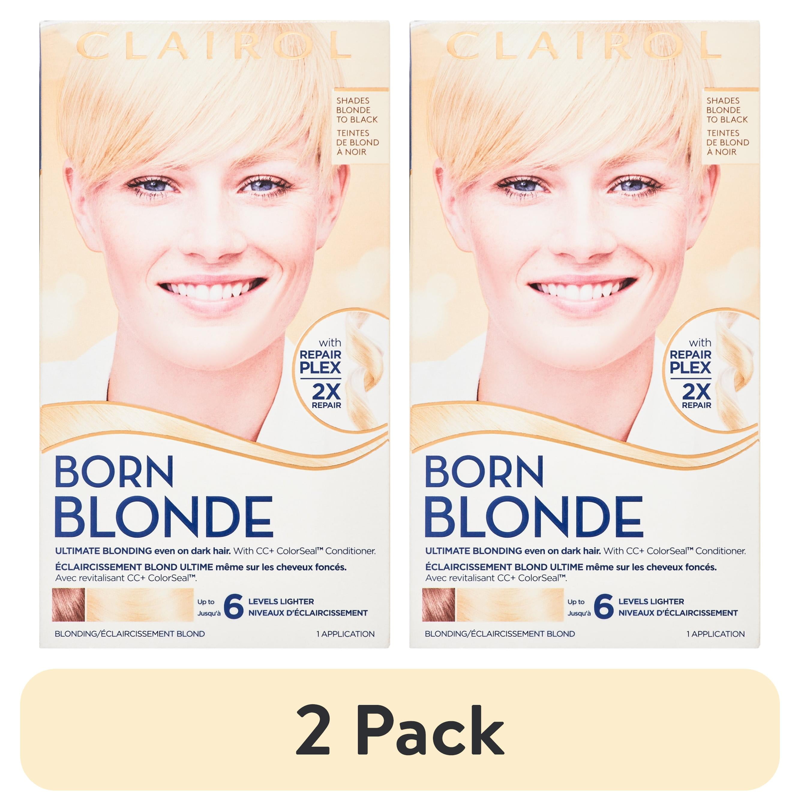 (2 pack) Clairol Born Blonde Permanent Hair Dye, Ultimate Blonding Hair ...