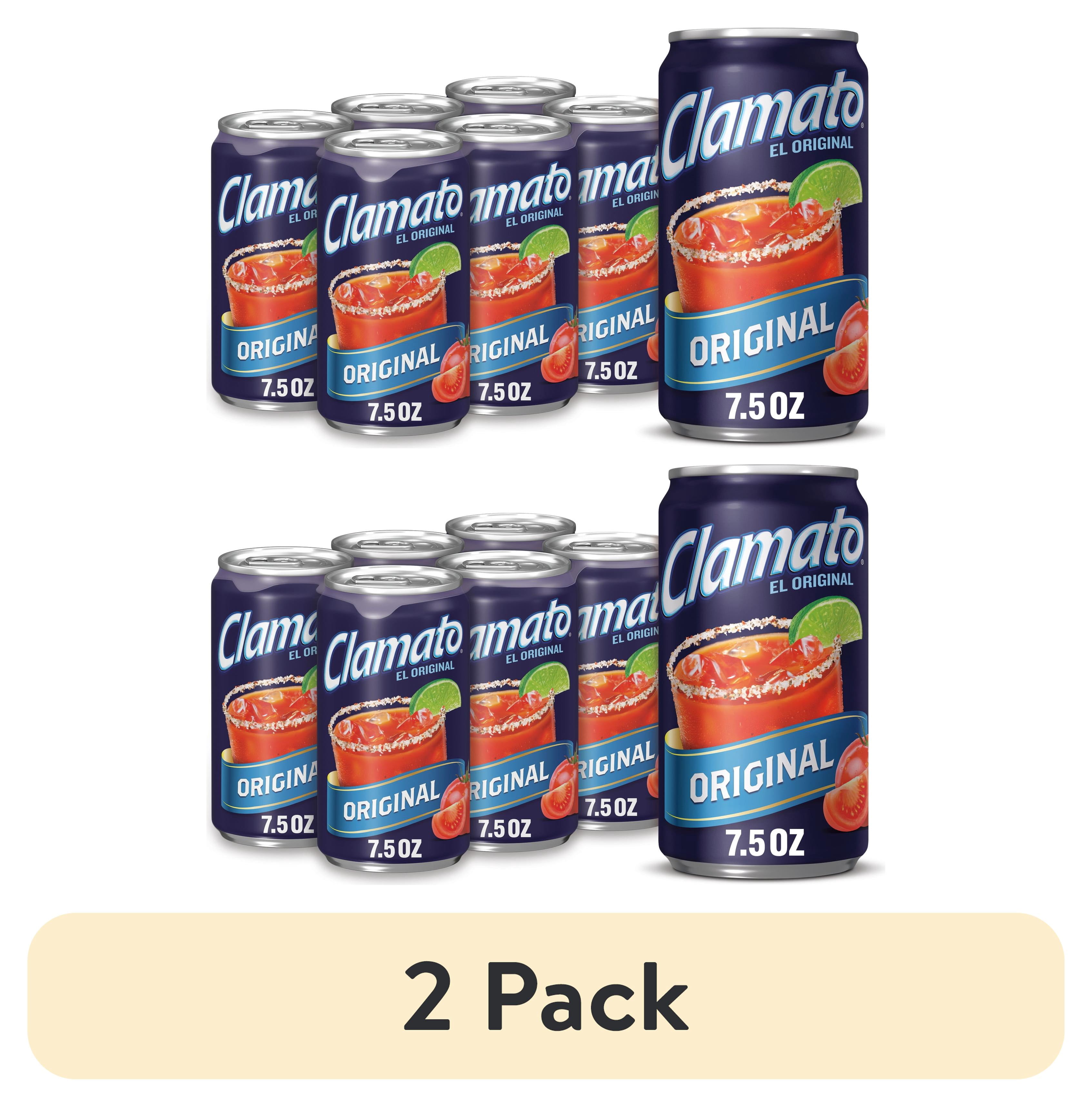 (2 pack) Clamato Original Tomato Cocktail, 7.5 fl oz cans, 6 pack