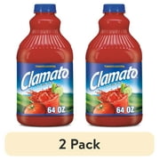 (2 pack) Clamato Original Tomato Cocktail Mixer, 64 fl oz, Bottle