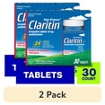 thumbnail interactive-video image 1 of (2 pack) Claritin Allergy Relief 24 Hour Non-Drowsy Loratadine Antihistamine Allergy Medicine Tablets, 30 Count, 1 of 18
